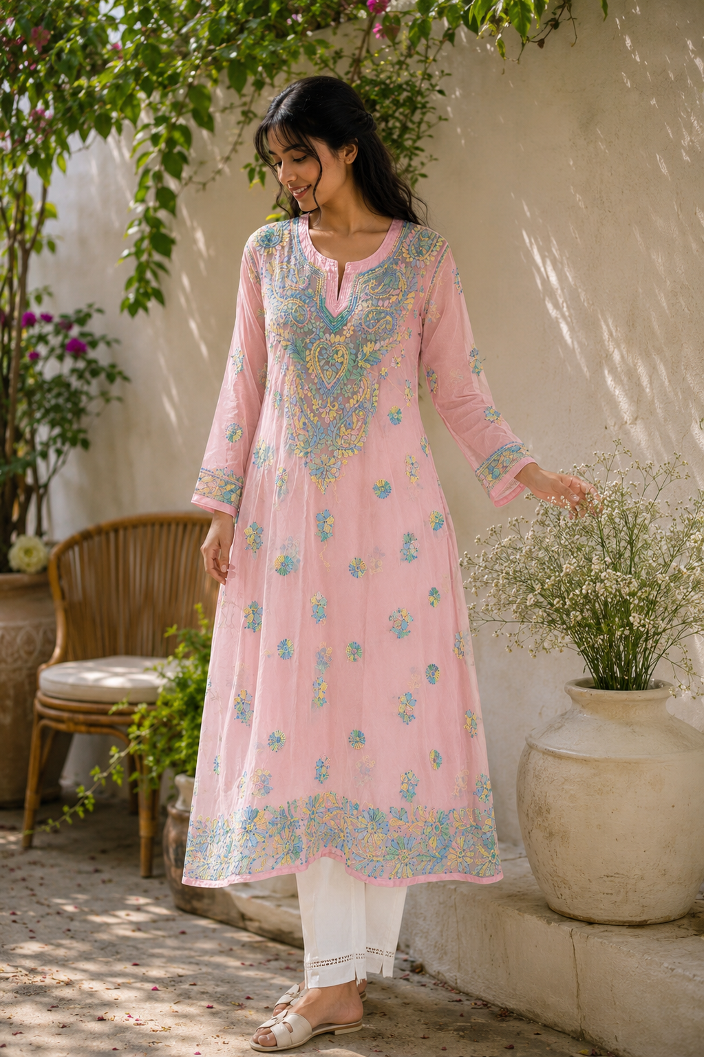 Rangrez Georgette Kurti