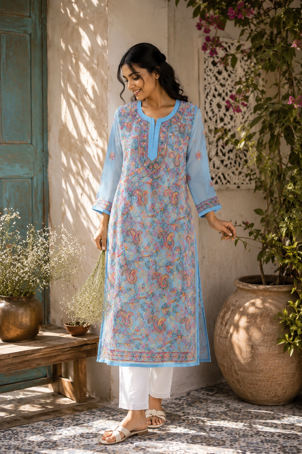 Rangrez Georgette Kurti